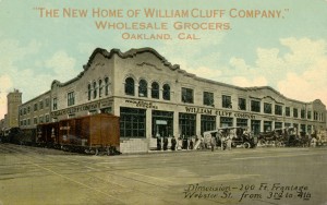 William Cluff Company, Wholesale Grocers, Webster Street from 3rd to 4th, Oakland, California         